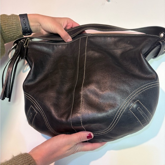 Coach Black Leather soho Hobo shoulder  Bag - Picture 7 of 10